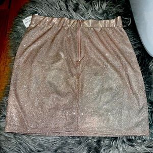 Rose gold skirt